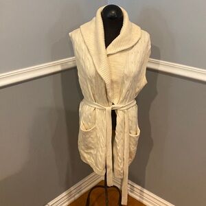 Ralph Lauren braided knit sweater vest